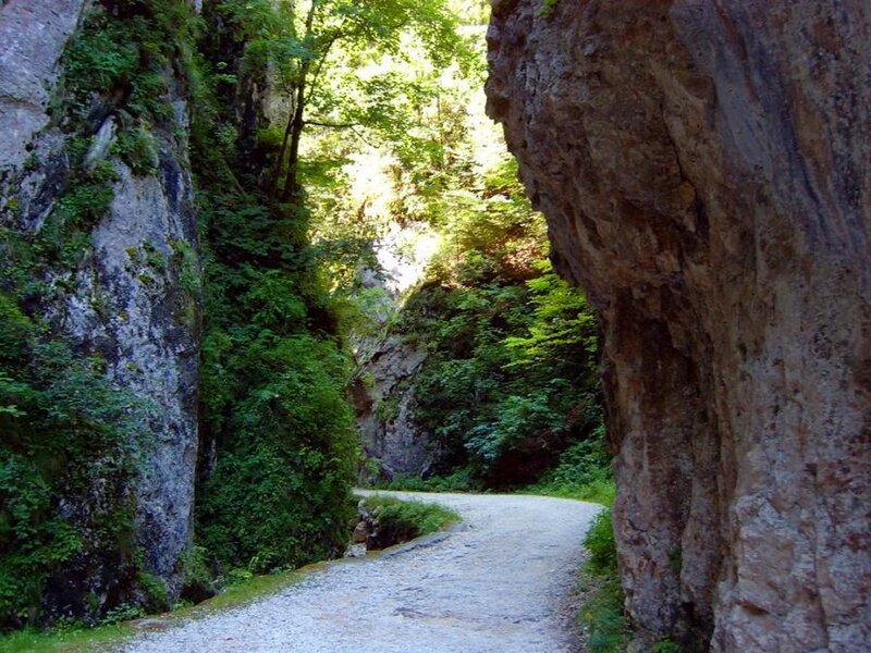 Gravel Path in Canyon