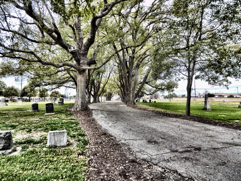 Gravel Path in Cemetery — Green