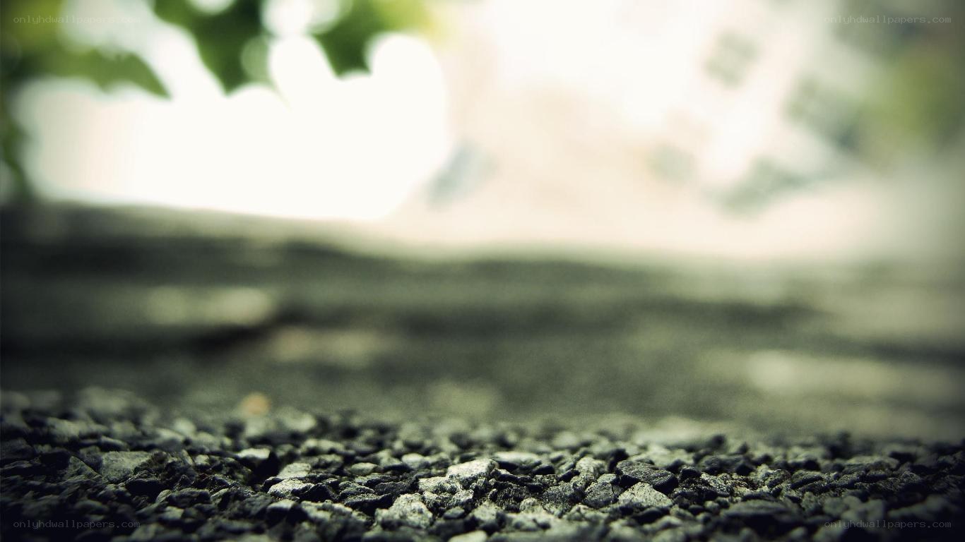gravel path in sunlight