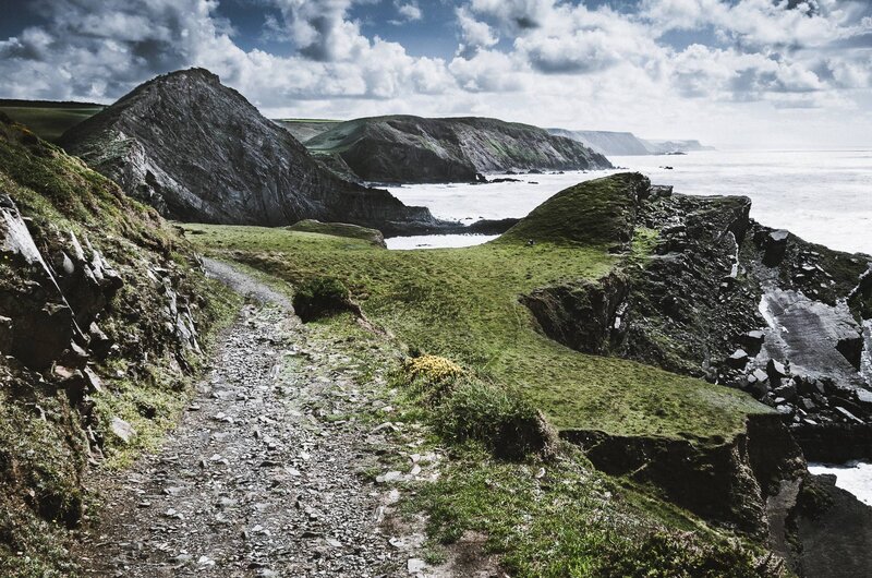 Gravel Path on Cliff