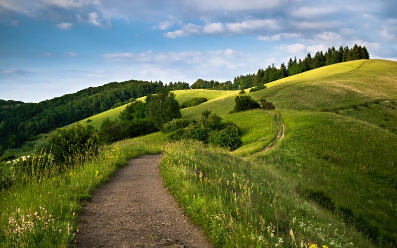 Gravel Path on Hills
