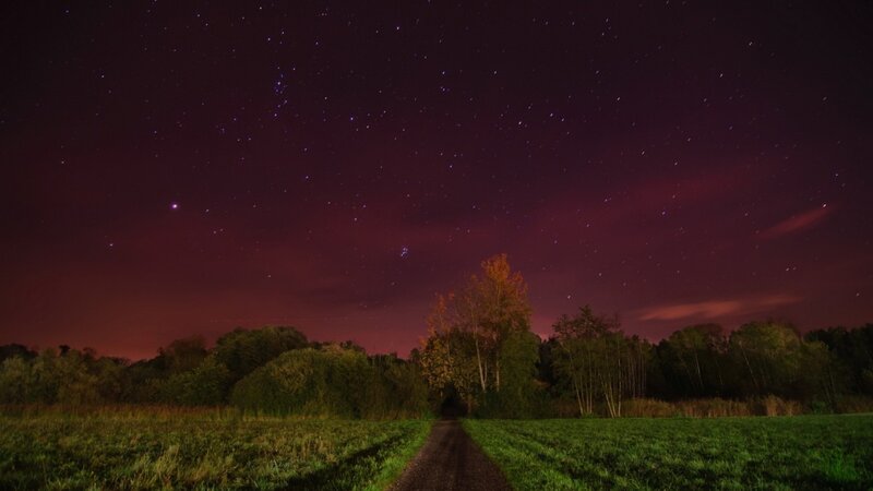 Gravel Path under Stars