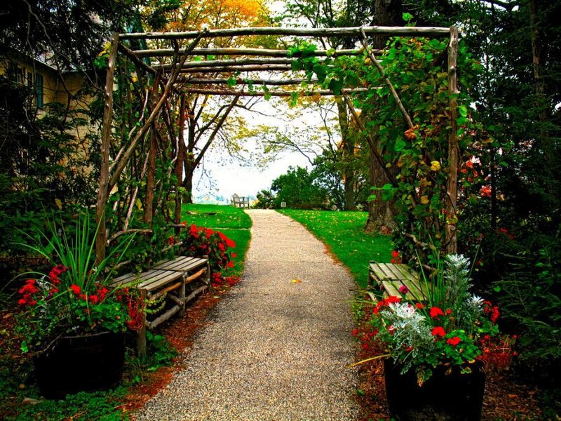 Gravel Path with Arbor