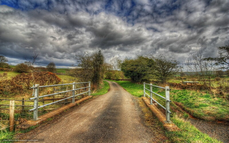 Gravel Path with Bridge