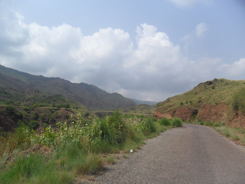 Gravel Road in Mountains — Green