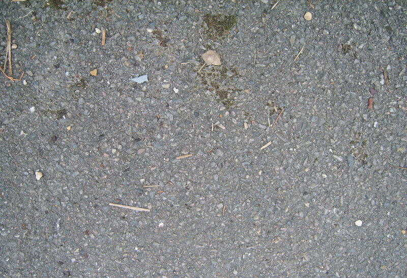 gravel surface with debris