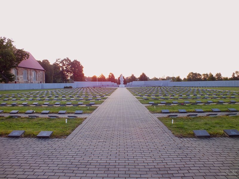 Graves in a Cemetery — Gray, Serene