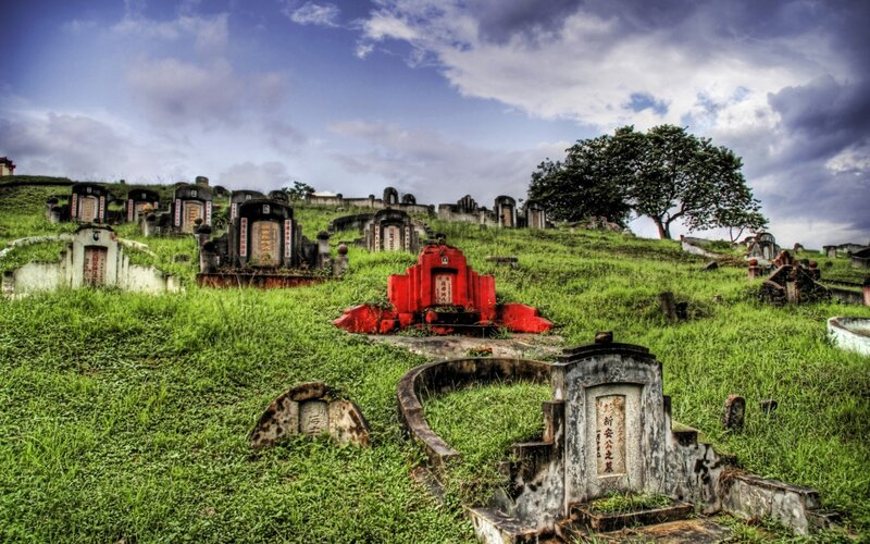 Graves on a Hillside