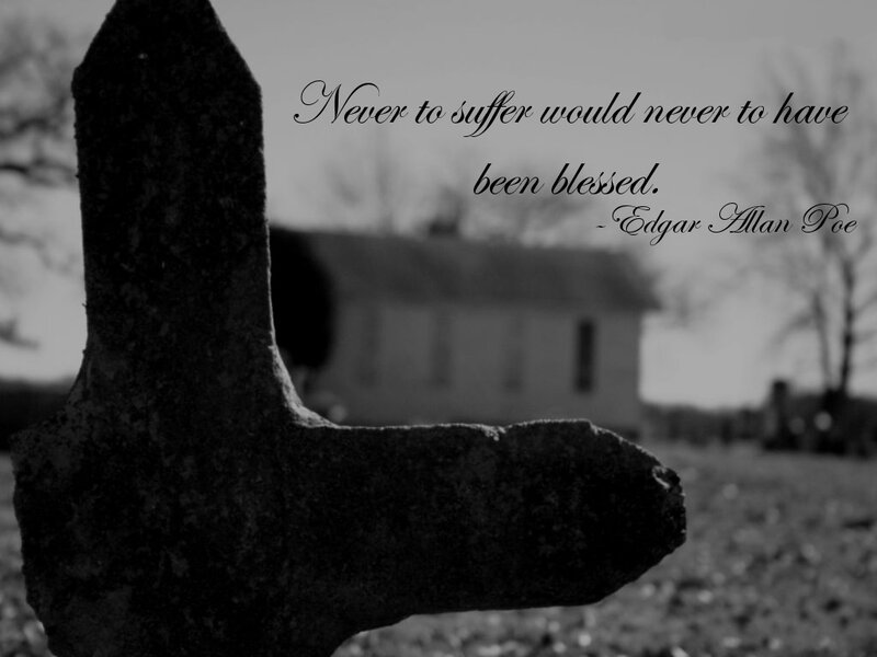 gravestone with quote