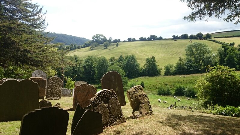 Gravestones in a Graveyard