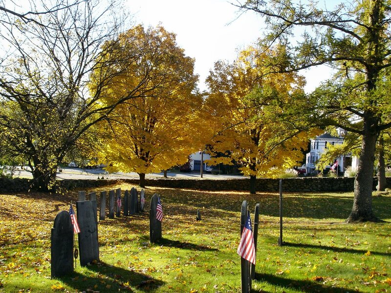 Gravestones in Cemetery — Green