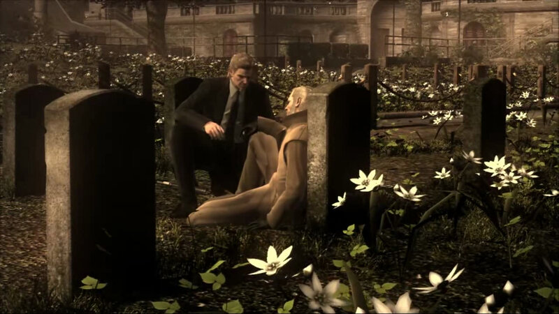 graveyard conversation scene