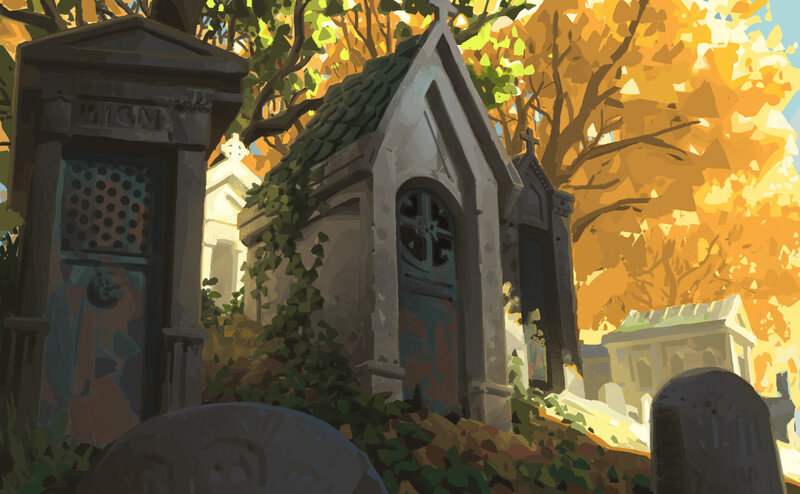 Graveyard in Autumn
