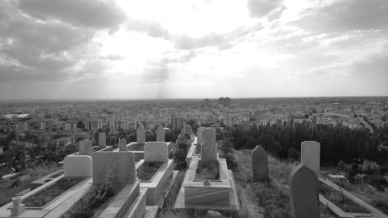 Graveyard Overlooking City