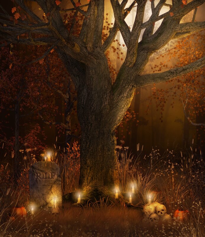 Graveyard under Tree