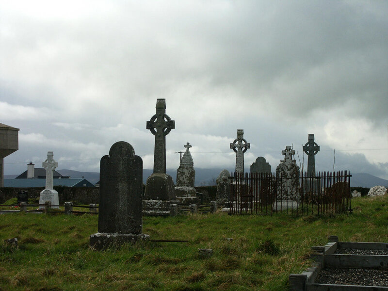 Graveyard with Celtic crosses