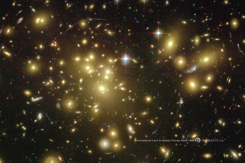Gravitational Lens in Abell 1689