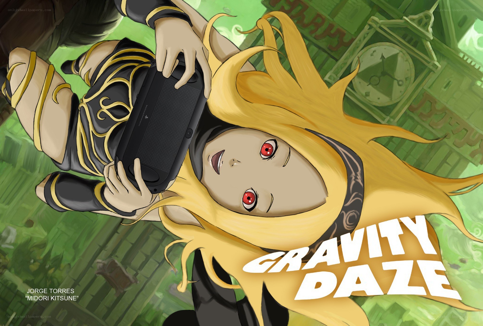 Gravity Daze character art