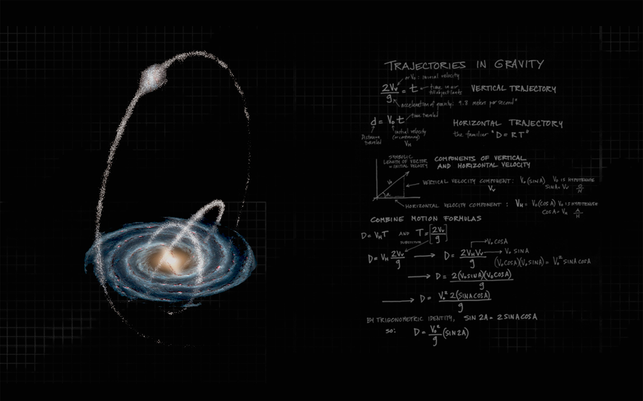 Gravity Trajectories and Galaxy