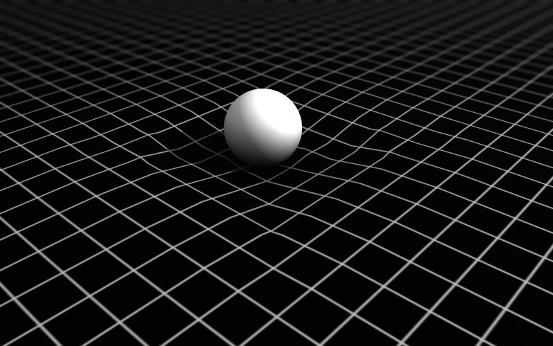 Gravity well visualization