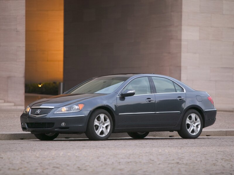 Gray Acura RL sedan