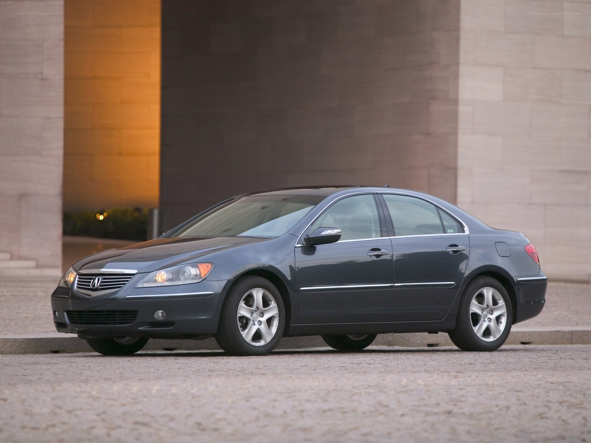 Gray Acura RL sedan