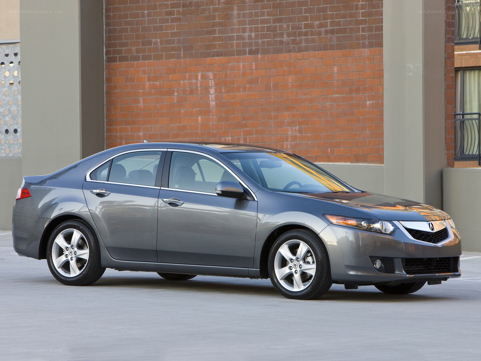 Gray Acura TL sedan