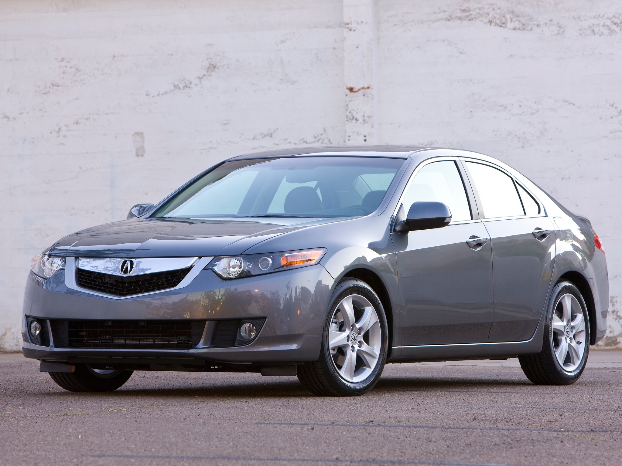 Gray Acura TL sedan