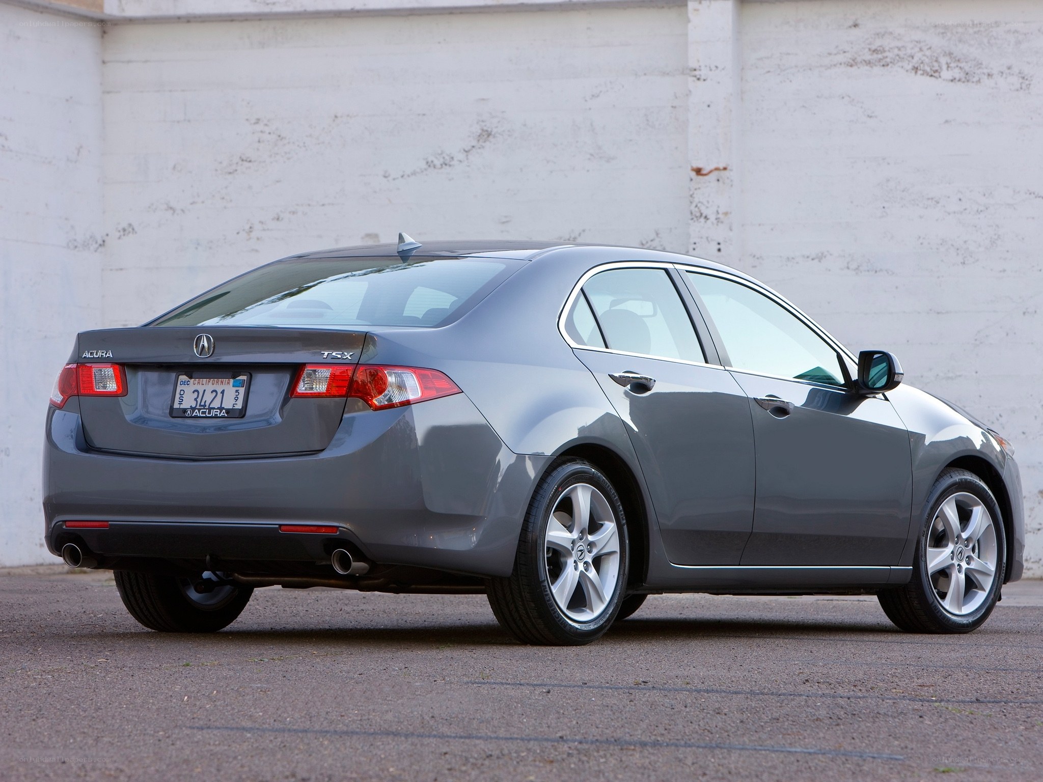 Gray Acura TSX sedan
