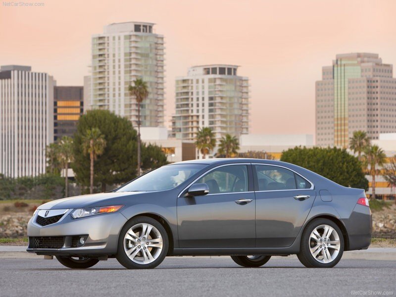gray acura tsx sedan