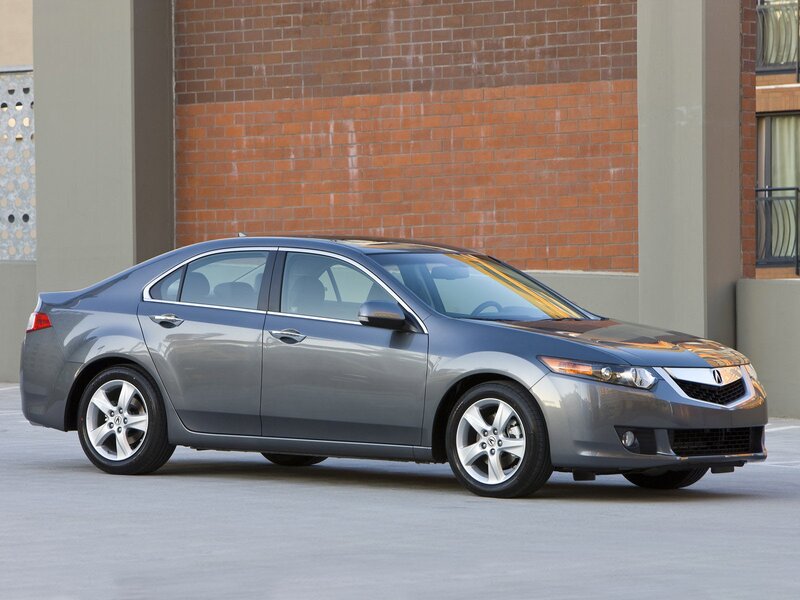 gray acura tsx sedan