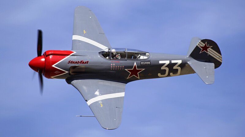 Gray and Red Airplane — Blue