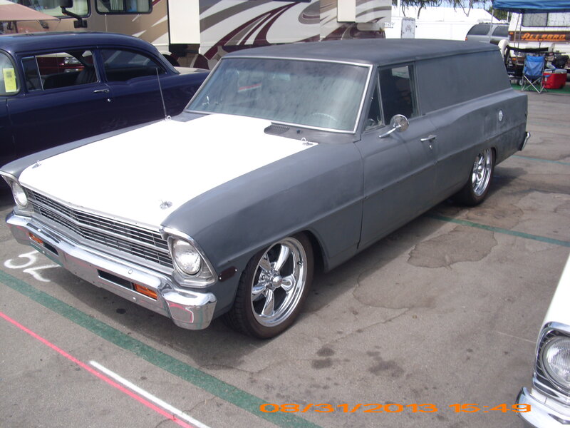Gray and White Classic Car