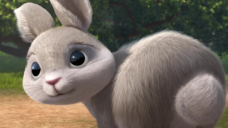 Gray Animated Rabbit