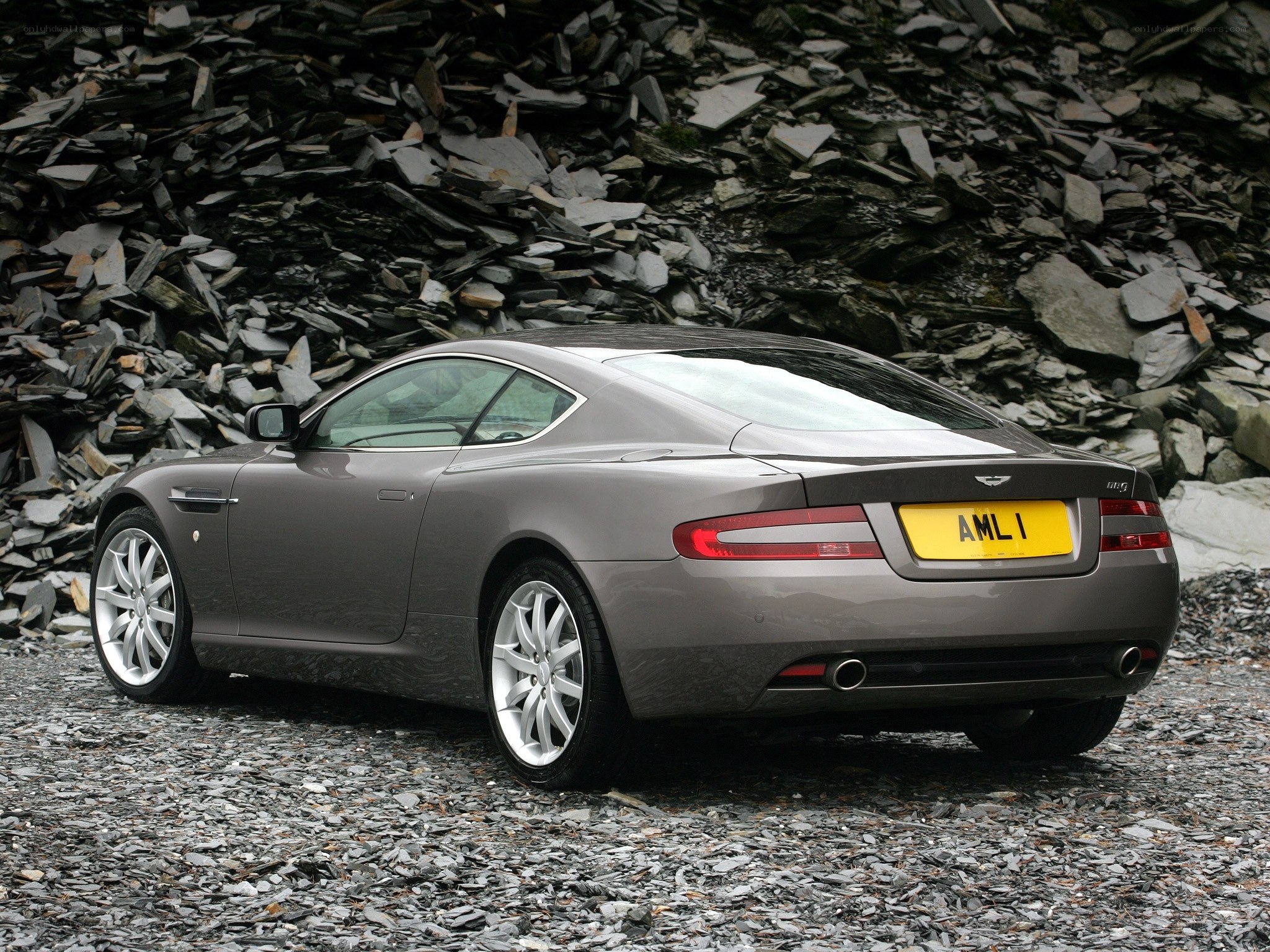 Gray Aston Martin DB9
