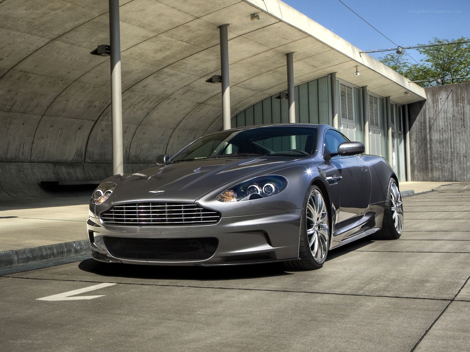 Gray Aston Martin DBS