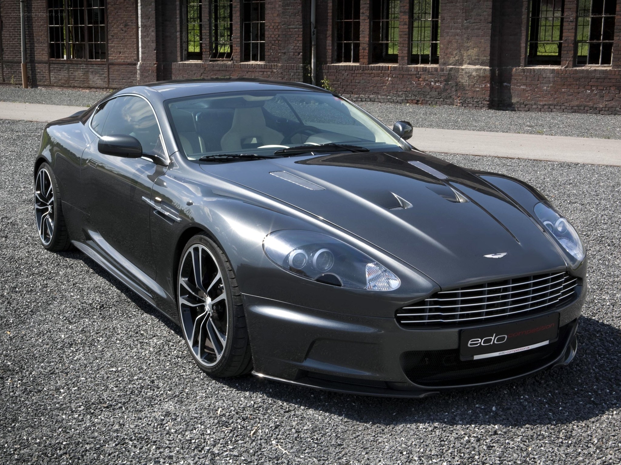 gray aston martin sports car