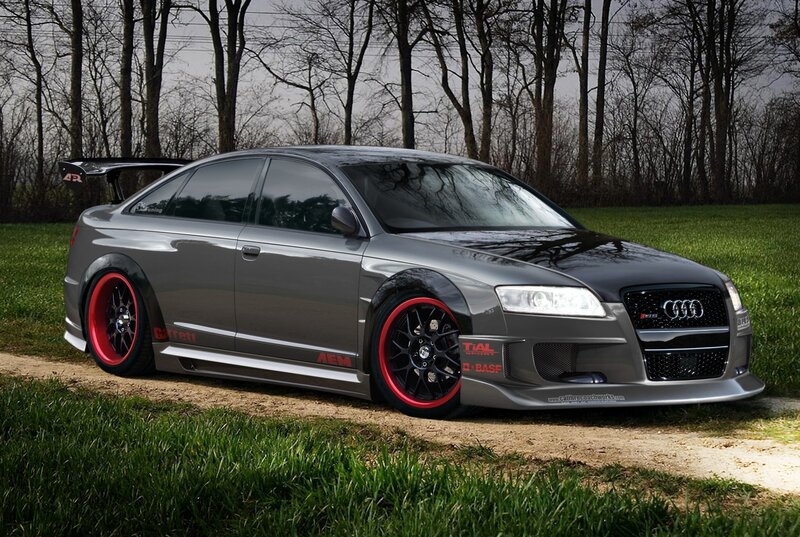 Gray Audi Car — Dramatic