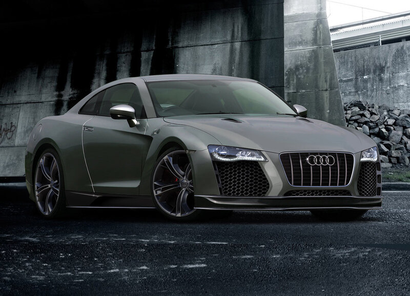 Gray Audi Concept Car