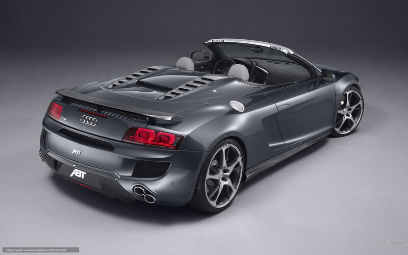 Gray Audi R8 Spyder — Dramatic