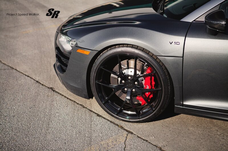 Gray Audi R8 V10