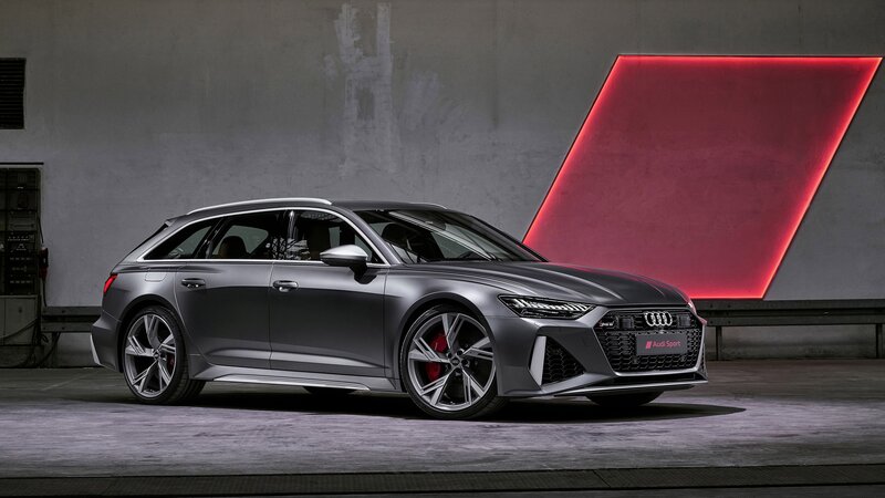 Gray Audi Rs6 Avant — Dramatic