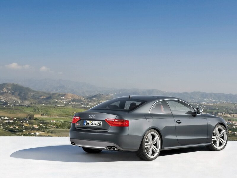 Gray Audi S5 Coupe on a hill
