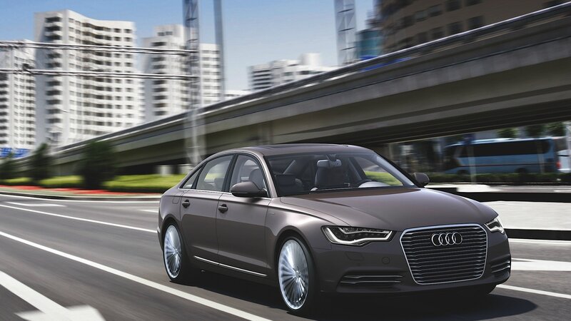 Gray Audi Sedan — Dynamic, Afternoon