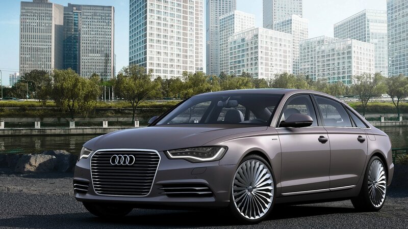 Gray Audi Sedan — Urban, Afternoon