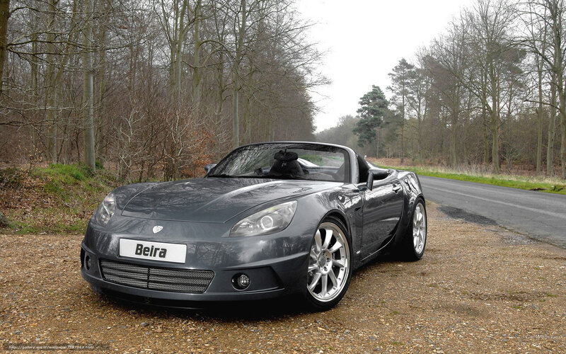 Gray Beira convertible on gravel