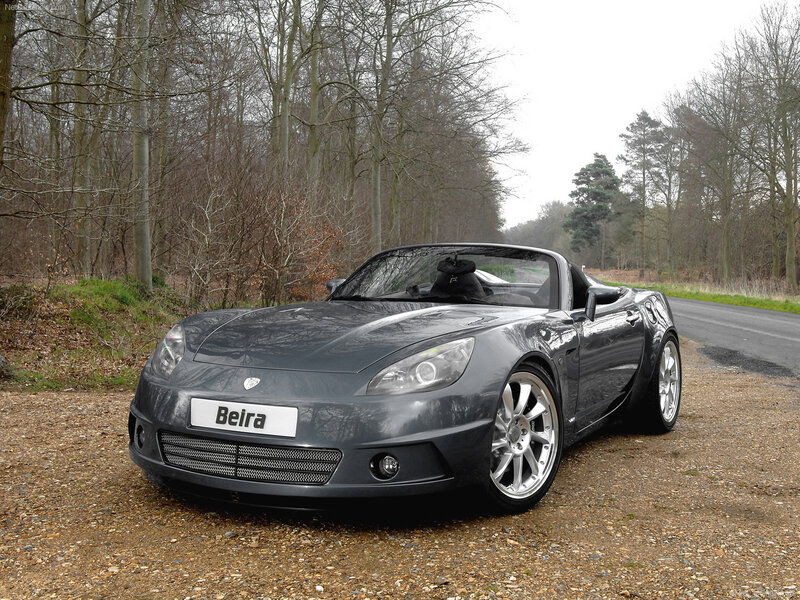 Gray Beira convertible sports car
