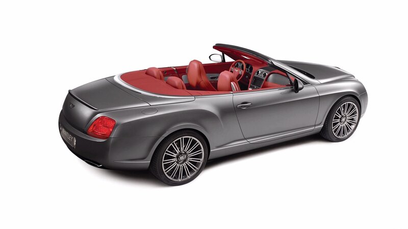 Gray Bentley convertible car