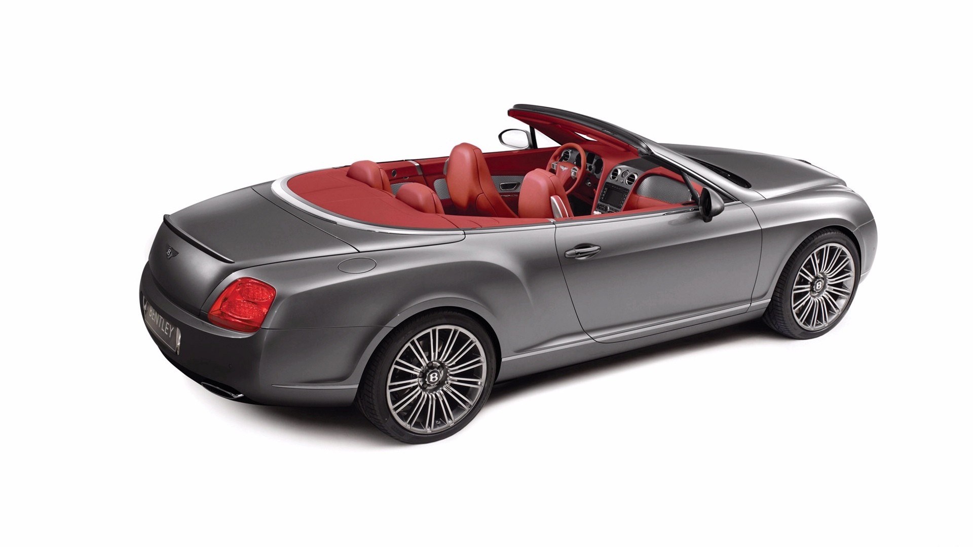 Gray Bentley convertible car