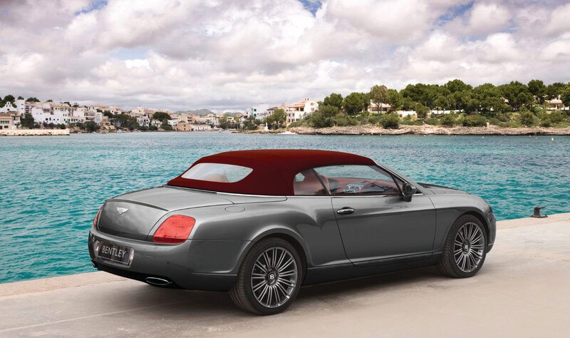 Gray Bentley Convertible